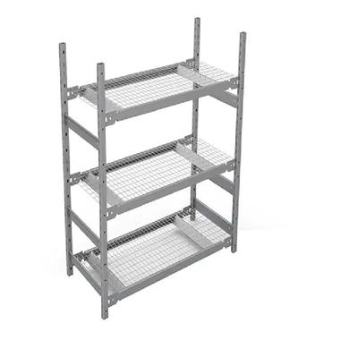 Wide Span Storage Shelving, Steel, Boltless, 1340 lbs. Capacity, 42