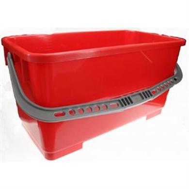 Red 22 L Plastic Bucket