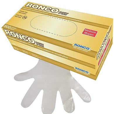 Ronco Deli / Polyethylene Disposable Gloves 500/Pack LARGE