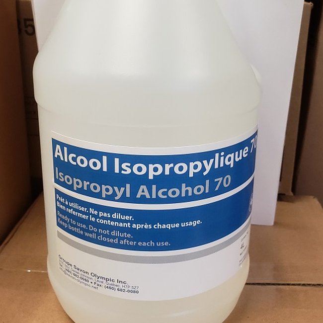 Alcool isopropylique ultra pur 70 % 4 litres