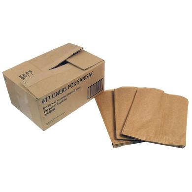 BDisposable Wax Paper Liners for Sanitary Pads Bin -Box of 500