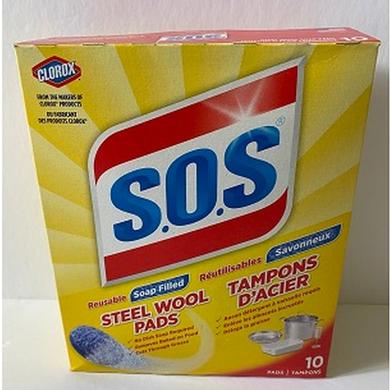 Clorox SOS Laine D'Acier (Boîte10)