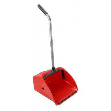 Standing Dust Pan - Long Handle - Jumbo - Red