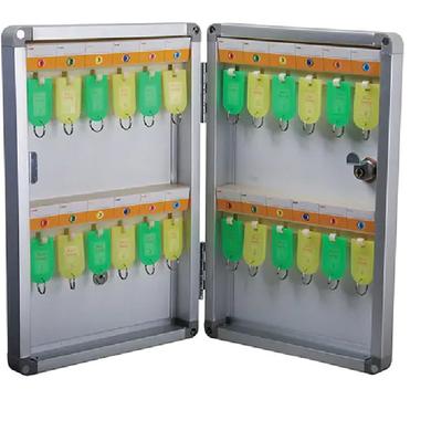 Aluminum Key Cabinet, 24 Keys, Silver