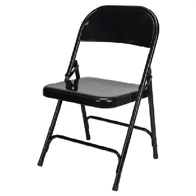 Folding Chair, Steel, Black, 300 lbs. Weight Capacity