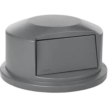 Round Brute® Tops, Dome Lid, Plastic/Polyethylene, Fits Container Size: 24